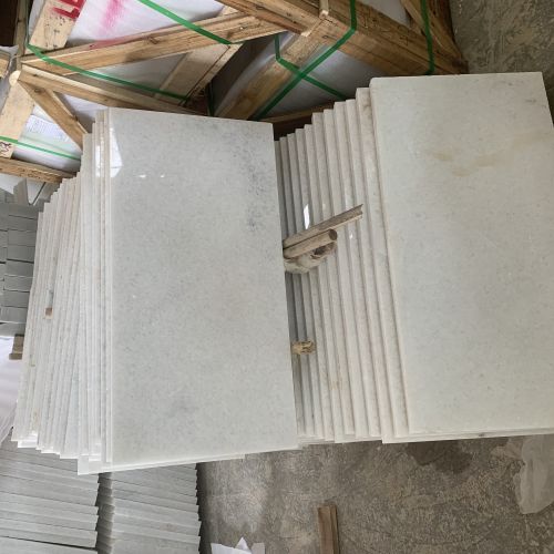 Crystal white marble