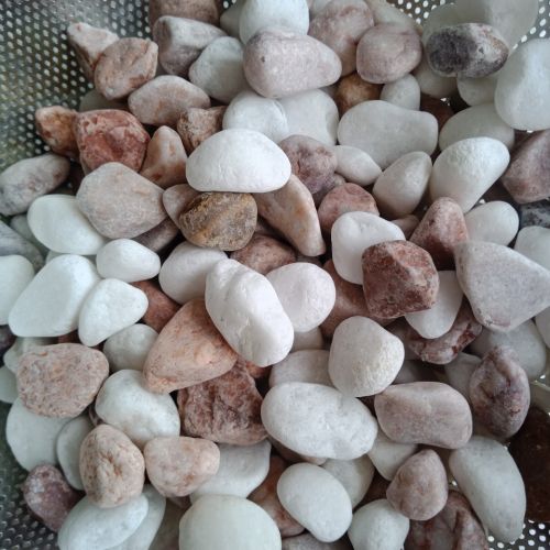 Mixing colour pebble stone