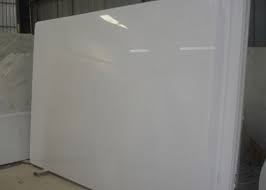 polished white marble tile